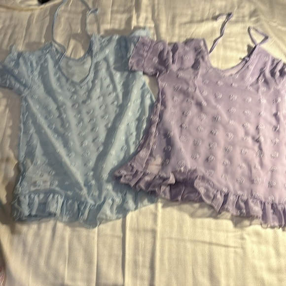 Girls Chiffon Swim Cover Up Swiss Dot Sheer Beach Wraps for 3-12 Yrs Blue 7-8Y - Picture 15 of 15